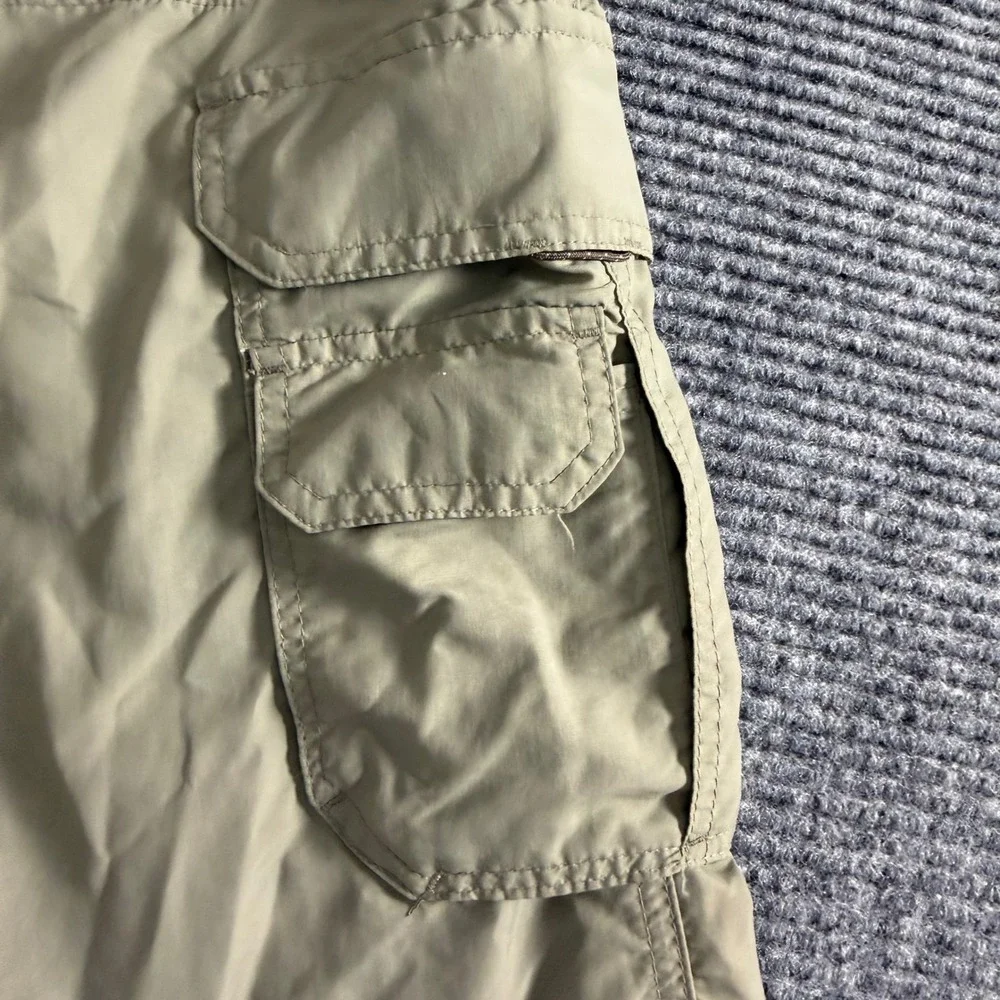 REI Mens Cargo‎ Hiking Pants Khaki Tan Nylon Outdoor Trousers Size M 30L